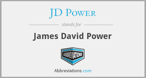 What does JD POWER stand for?